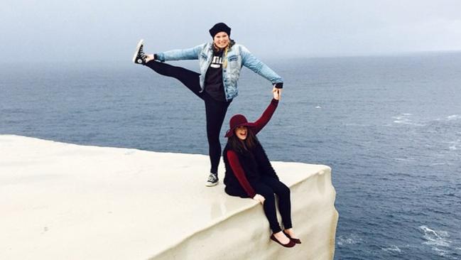 Visitors do their thing at the iconic Wedding Cake Rock. Picture: Instagram