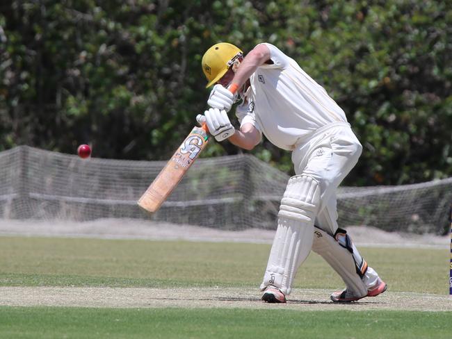 Queensland Premier Cricket - Gold Coast Dolphins vs Wests at Bill Pippen Oval, Robina. Wests’ Patrick Collins. Picture: Mike Batterham
