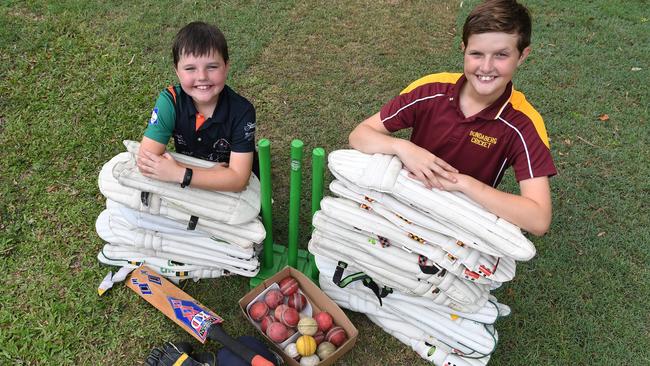 Ashton and Toby Lamond, pictured in 2019, are both talented cricketers. Picture: Mike Knott.