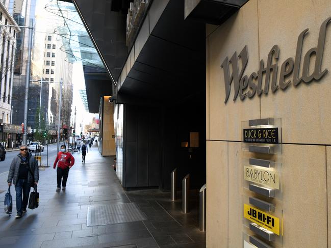 SYDNEY, AUSTRALIA - NCA NewsWire Photos AUGUST, 21, 2020: Signage at Westfield Sydney Shopping Centre in Sydney. Picture: NCA NewsWire/Joel Carrett