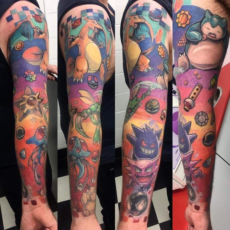 04/12/2018 - Fan of Pokémon, PokémonsleeveJayde Absolom pictured Picture: Tattoo artist