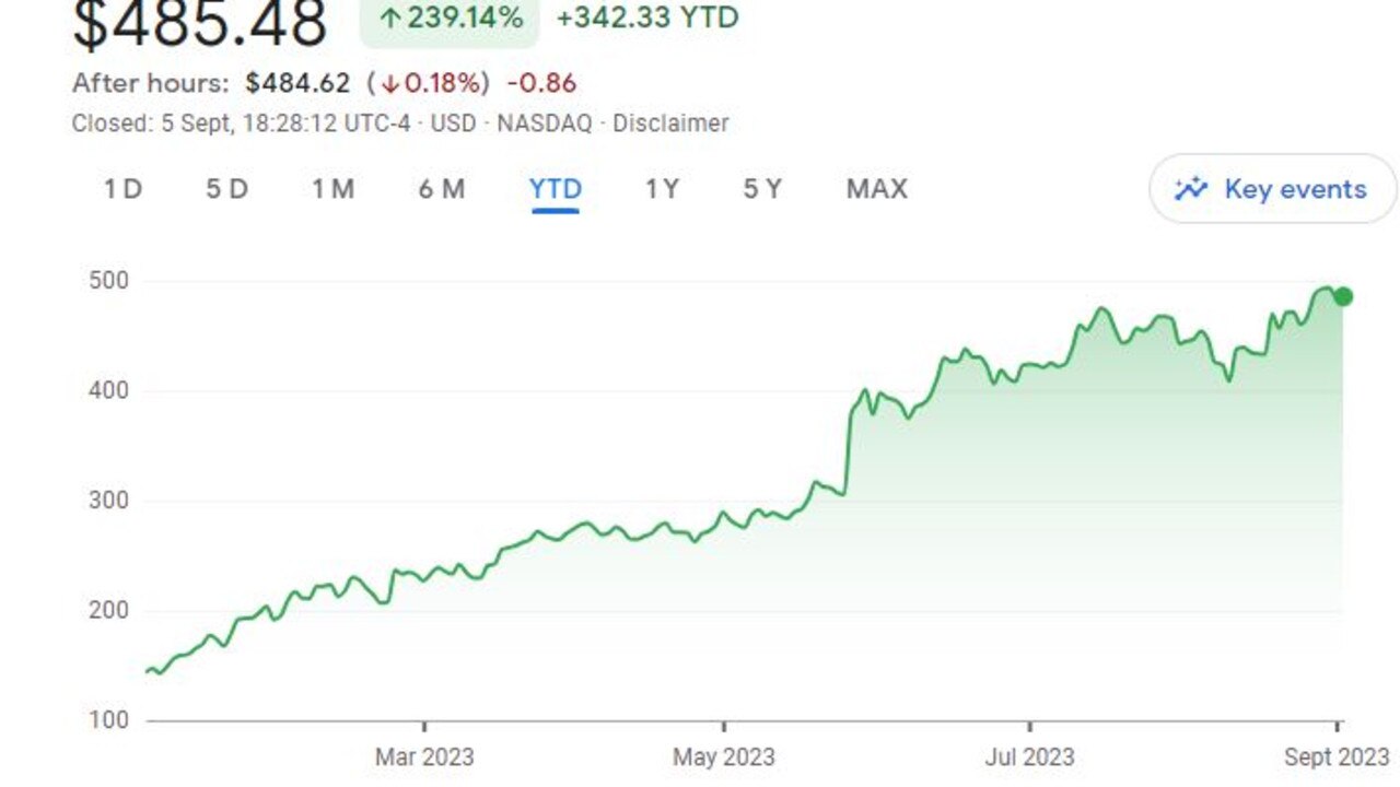 Nvidia has had a good year so far but one market analyst has called it a bubble.