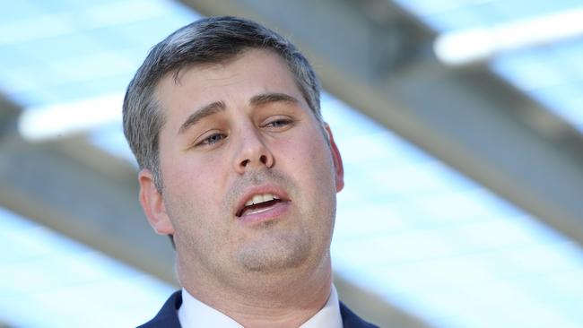 Queensland Minister for Police and Minister for Corrective Services Mark Ryan faced a barrage of interjections. (AAP Image/Jono Searle)