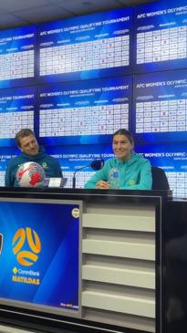 Steph Catley on tickets to Wednesday night’s Olympic qualifier