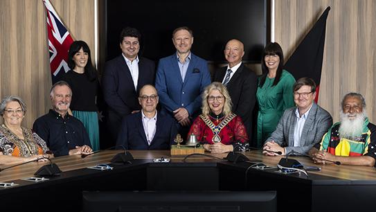 Waverley Council voted to remove Ludovico Fabiano (standing second from right) from the role of deputy mayor. Picture: Supplied / Waverley Council