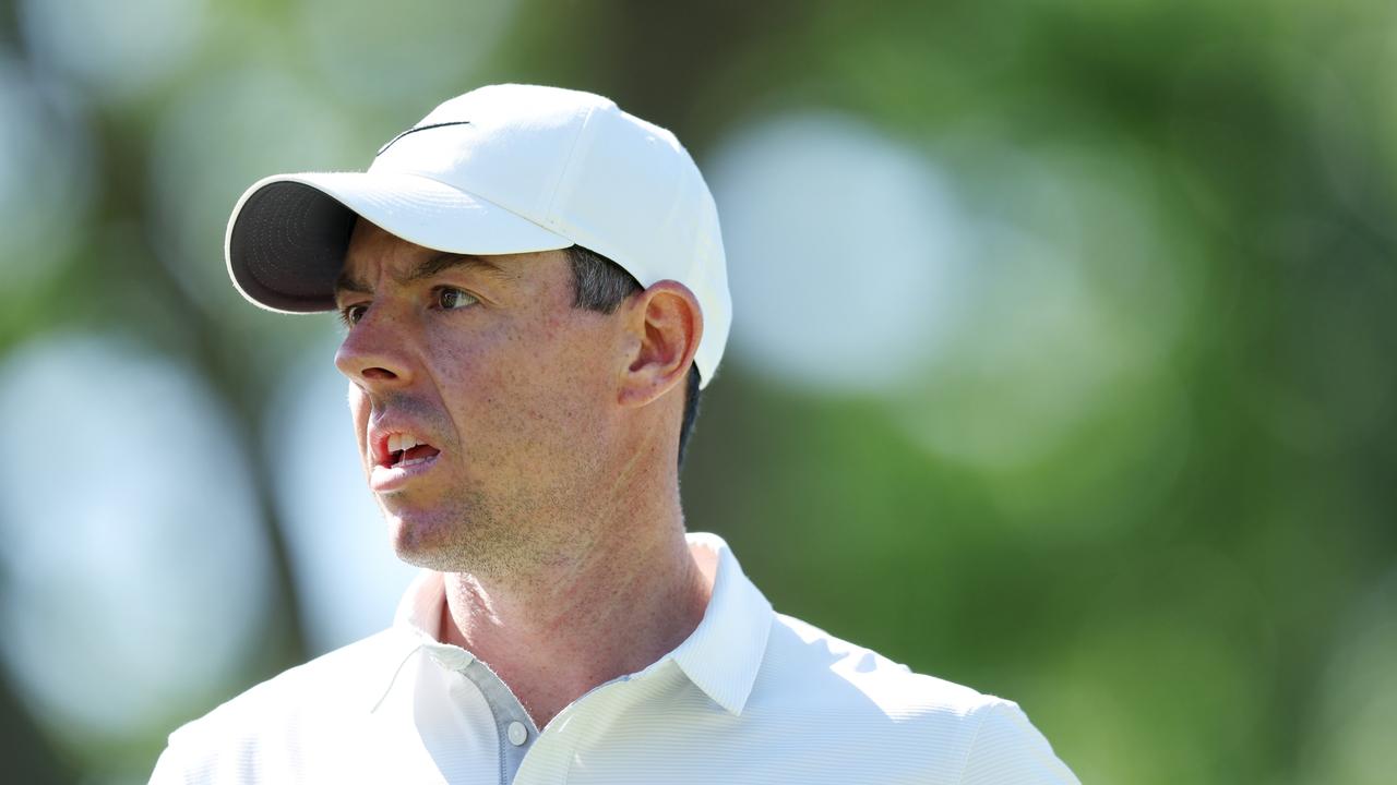 TULSA, OKLAHOMA - MAY 16: Rory McIlroy of Northern Ireland looks on during a practice round prior to the start of the 2022 PGA Championship at Southern Hills Country Club on May 16, 2022 in Tulsa, Oklahoma. (Photo by Richard Heathcote/Getty Images)