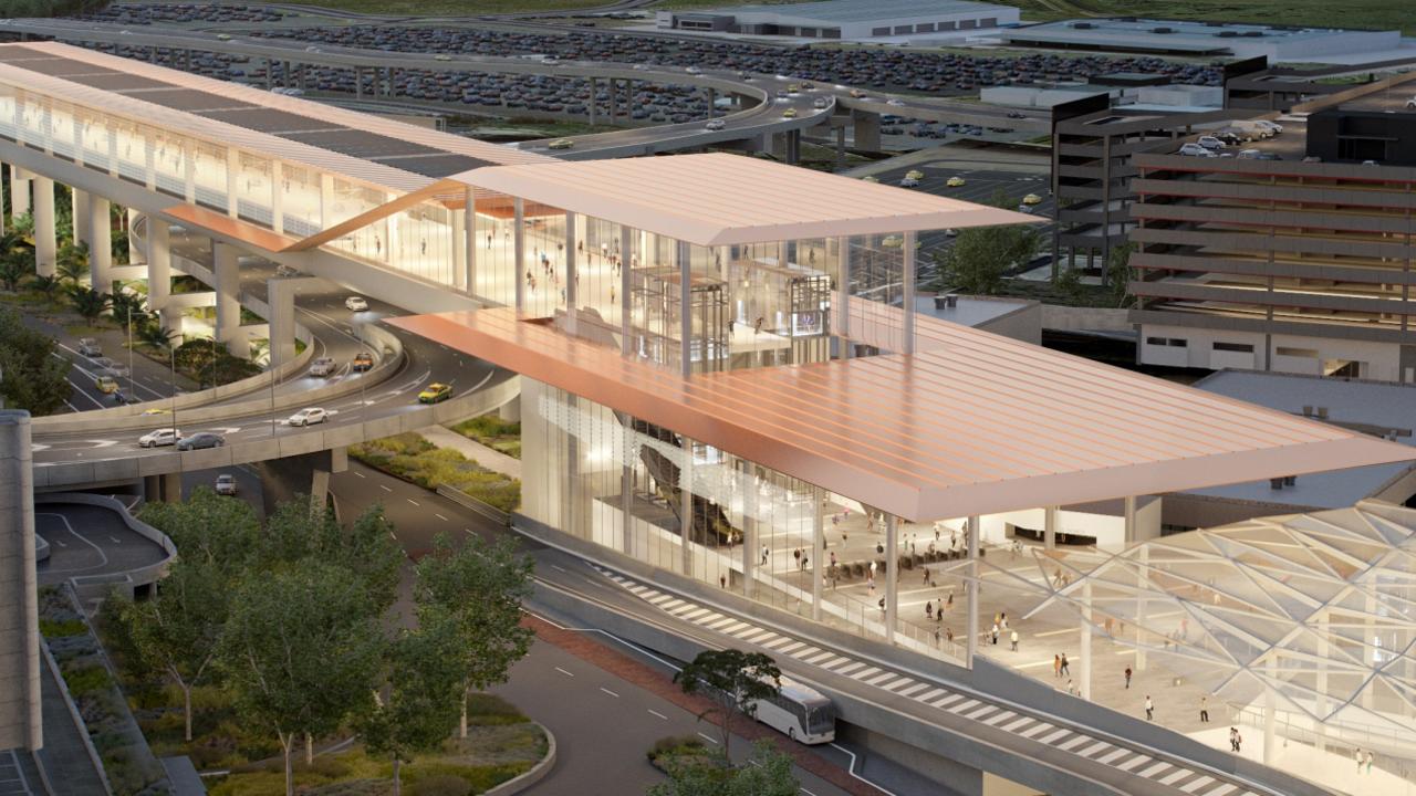 Melbourne Airport rail Elevated station planned at airport The