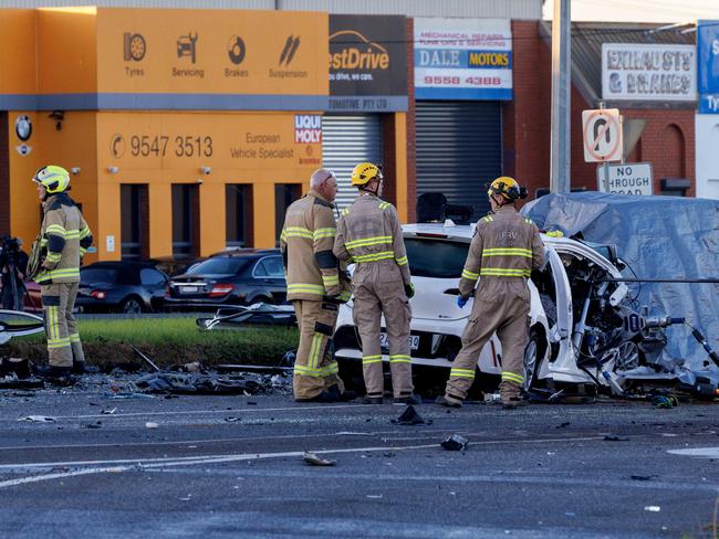 The accident occurred at Westall Rd and Rosebank Ave. Picture: David Geraghty