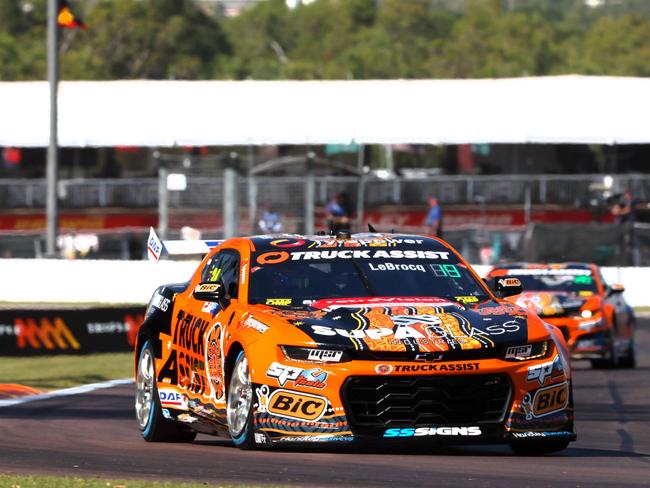 In an Australian first, Supercars fans will get to witness the full fleet of their favourite race cars cruise the streets of Darwin before they hit the Hidden Valley Raceway. Picture: Supplied.