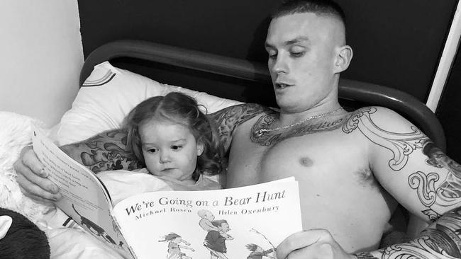 Dayne Beams with his daughters Ruby. Picture: Supplied