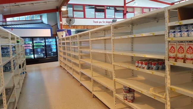 Norfolk Island shops are in desperate need of supplies.