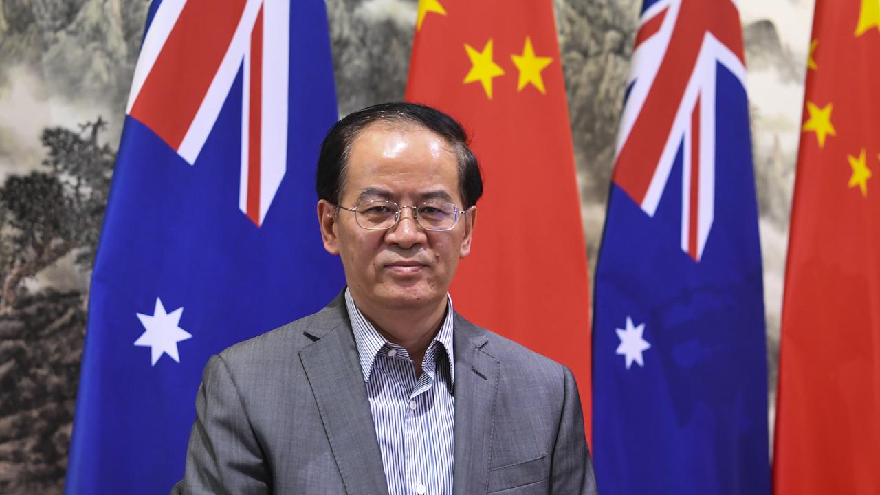 Chinese Ambassador to Australia Cheng Jingye. The Chinese embassy released a statement dismissing the reaction to the image as a “misreading”. Picture: AAP Image/Lukas Coch