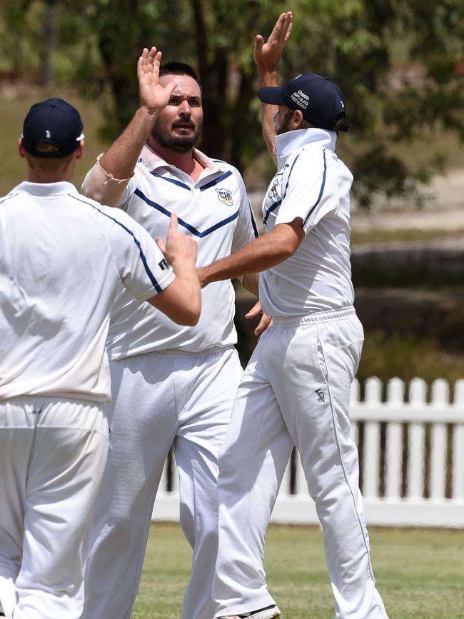 And more high fives. Picture: Steve Holland