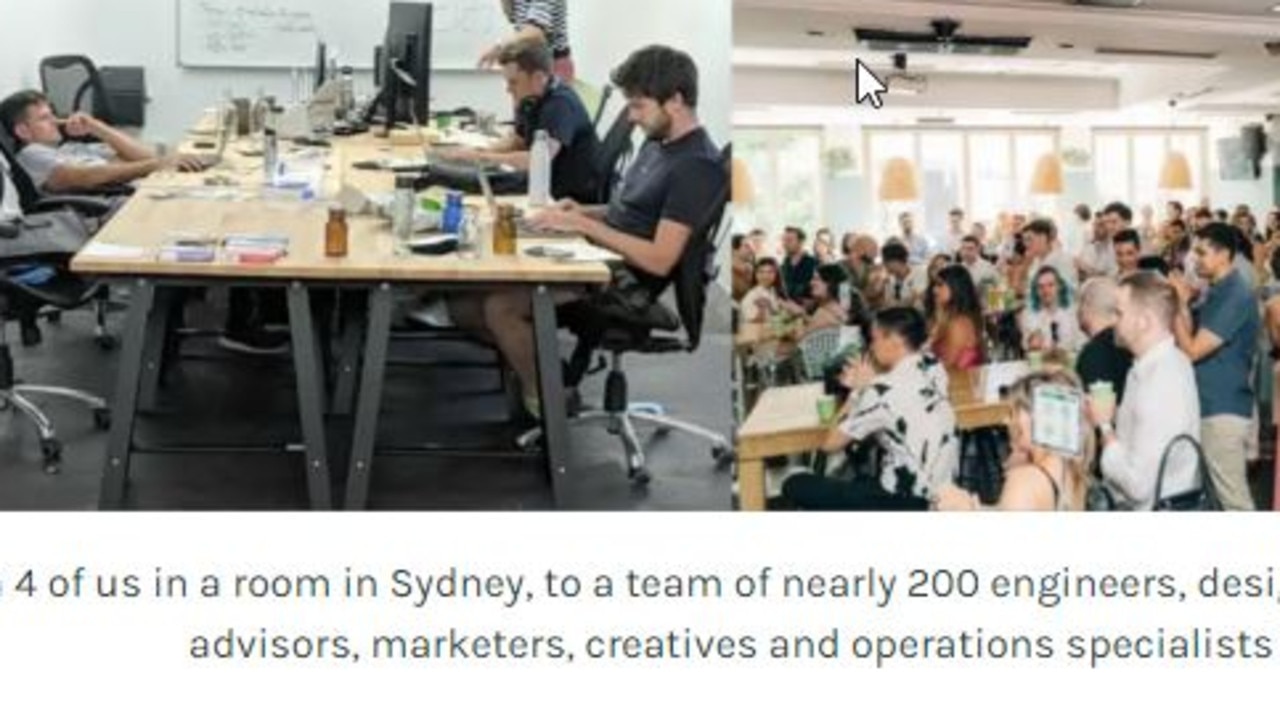 Blog post announcing the $60 million raise. Picture: Eucalyptus