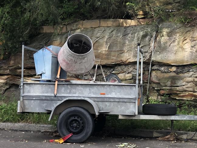 A trailer parked in The Crescent, Dee Why. Picture: Manly Daily