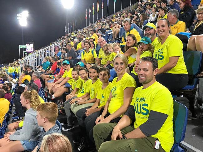 The Knowles contingent lends their support to Mark. Picture: CONTRIBUTED