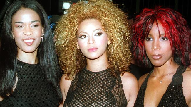 American singers Destiny's Child – Michelle Williams, Beyoncé Knowles and Kelly Rowland – at the 2002 Logie Awards at Crown Casino.