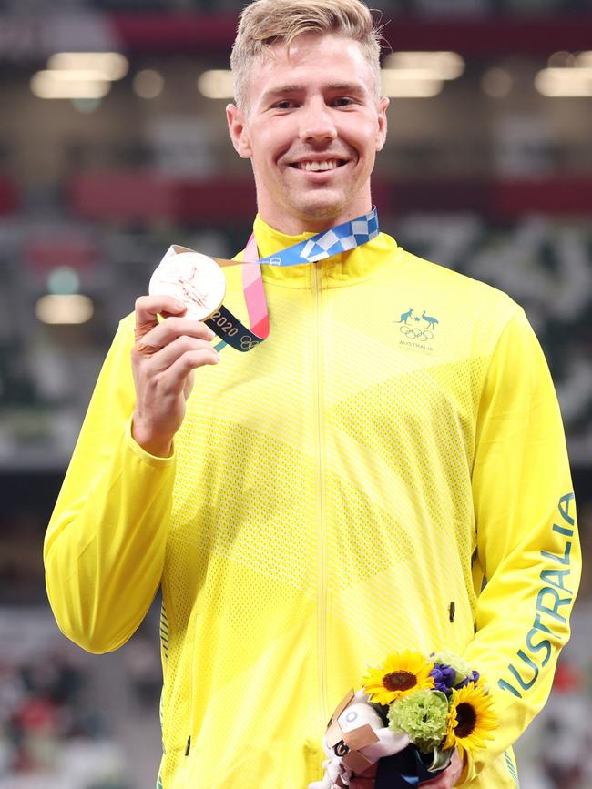 Bronze medalist Ashley Moloney (Photo by Christian Petersen/Getty Images)