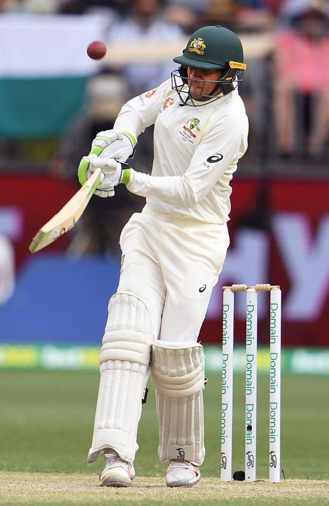 Usman Khawaja played a vital knock for Australia. Picture: William West