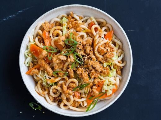 Lazy dinners: Chicken noodle stir-fry.