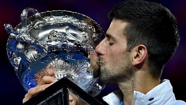 Novak Djokovic is in a league of his own. Picture: AFP