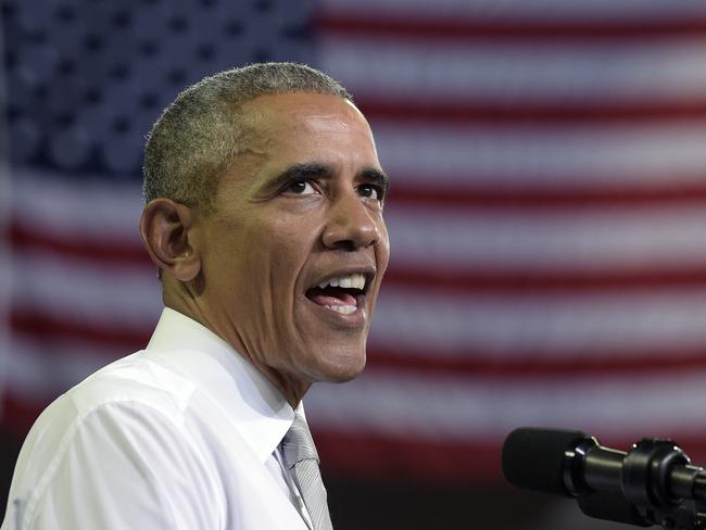 In this Oct. 28, 2016, photo, President Barack Obama speaks during a campaign event for Democratic presidential candidate Hillary Clinton in Orlando, Fla. The latest clamor over Clintonâ€™s emails has put Obama in a spot where no president wants to be: caught between his attorney general, his FBI director and his preferred White House successor. (AP Photo/Susan Walsh)