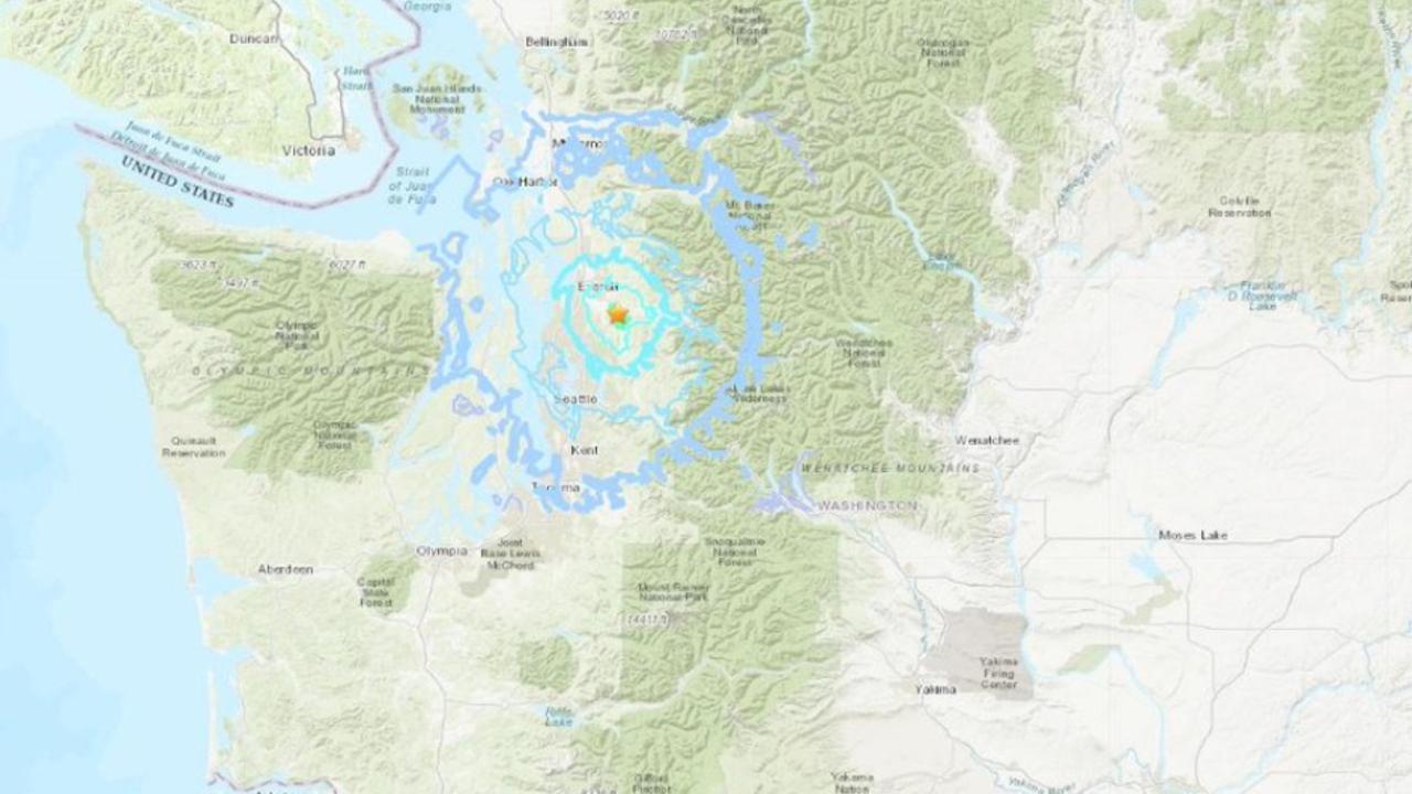 Seattle earthquake Two tremors rattle Washington state