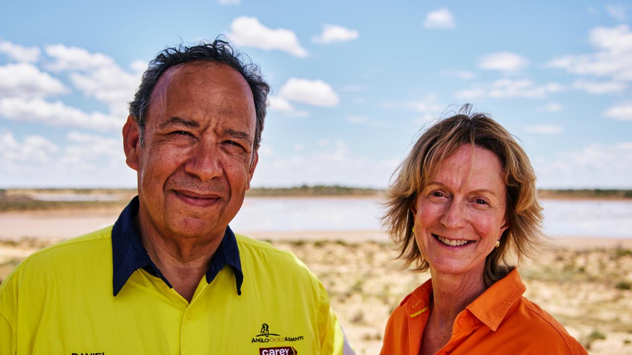 Carey Group founder Daniel Tucker and AngloGold's Andrea Maxey.
