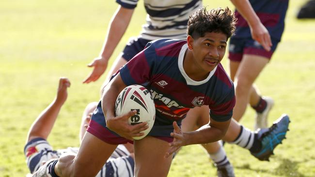 Ceasar Yeatman of Ipswich scores a try last year for his side - he now plays for the Jets. Picture: Tertius Pickard