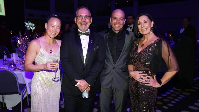 Lloyd and Sue Clarke with Richard and Teesh Whittington. Picture: David Clark