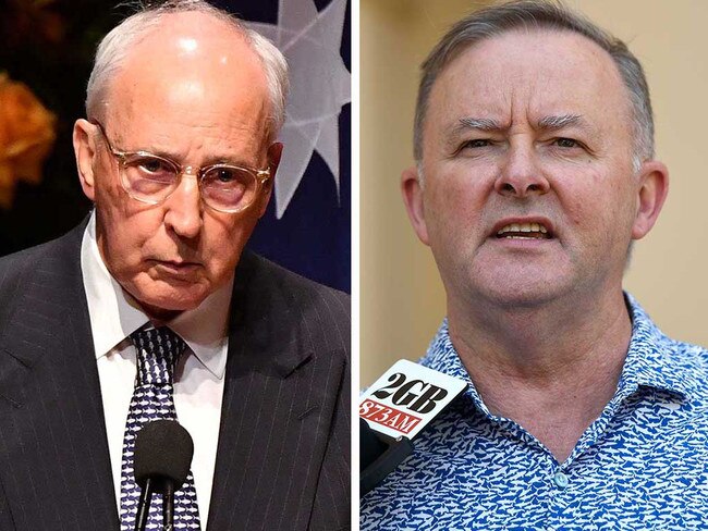 Paul Keating and Anthony Albanese