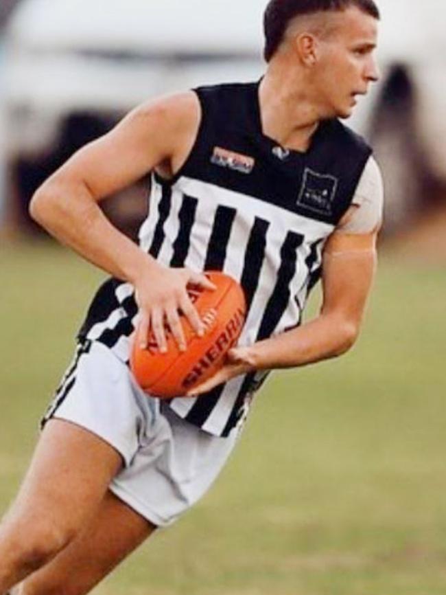 Birdwood footballer Antonio Loiacono in action for Waikerie. Picture: Supplied