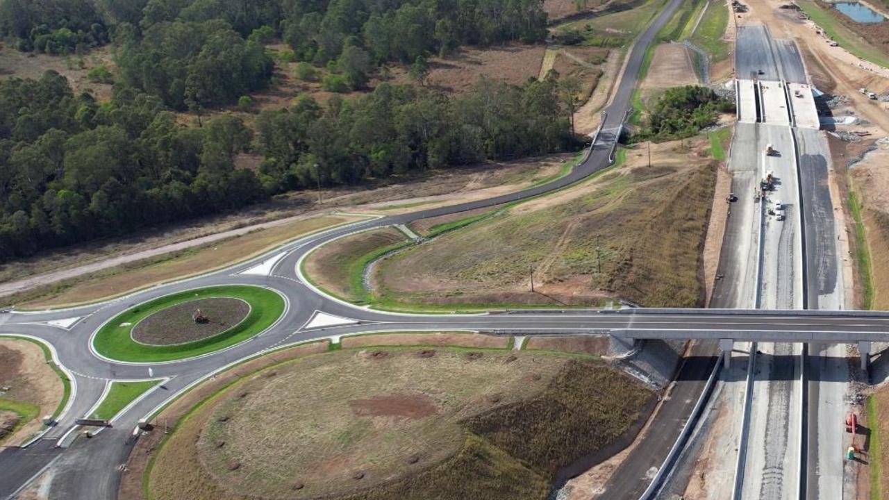 Gympie Bypass interchange at Curra, TMR pic from October 4, 2023.