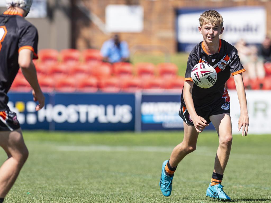 Riley Morris for Southern Suburbs against Valleys in U13/14 boys Toowoomba Junior Rugby League grand final at Toowoomba Sports Ground, Saturday, September 7, 2024. Picture: Kevin Farmer