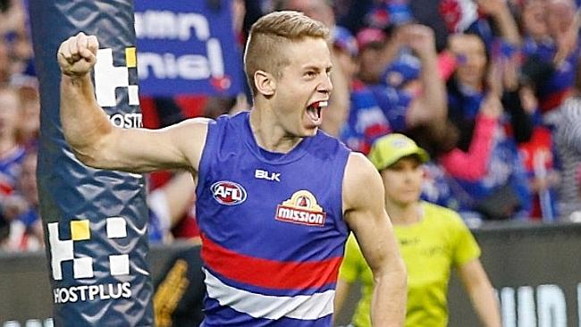 Western Bulldogs on-baller Lachie Hunter is having a career-best AFL season in 2016. Picture: Michael Klein