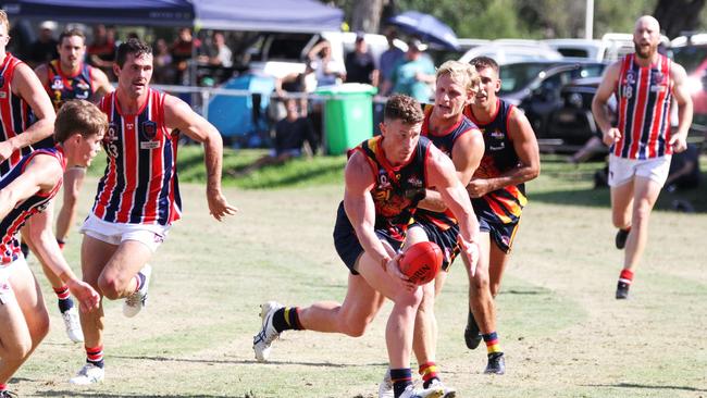 Noosa Tigers player Aaron Laskey in action. Picture: Craig Slaney Sports Photography