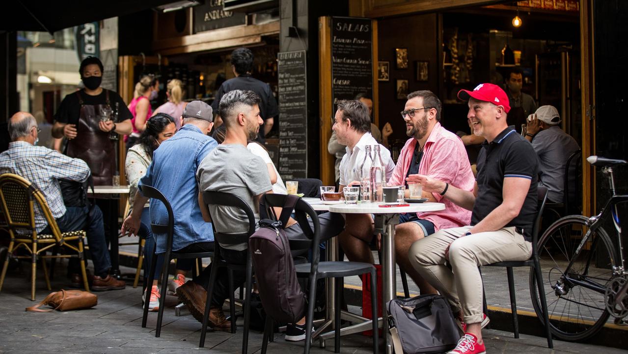 Businesses with outdoor dining may need to start paying fees for the privilege. Picture: Darrian Traynor / Getty Images