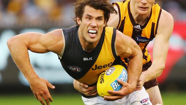 Alex Rance won the award for a fifth time in six seasons, should he be the club’s captain? Picture: Getty