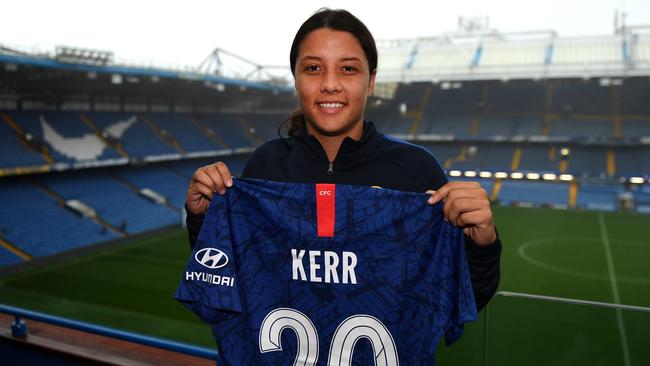 Sam Kerr signed a 2½-year deal with Chelsea in 2020.