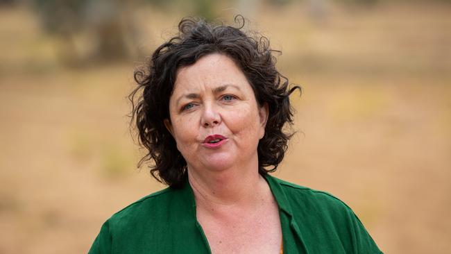 Member for Braitling Dale Wakefield talks to media in Alice Springs. Photo: EMMA MURRAY