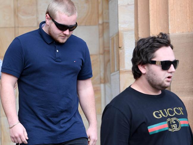 15/5/18 - Courts - Alleged murderers Jordon and Dominic Von Stanke at Adelaide Magistrates Court (not sure which one is which - journalist wasn't sure either) (they are accused of murdering Mount Gambier man Rex Court) - NO BYLINE PLEASE. Photo Naomi Jellicoe