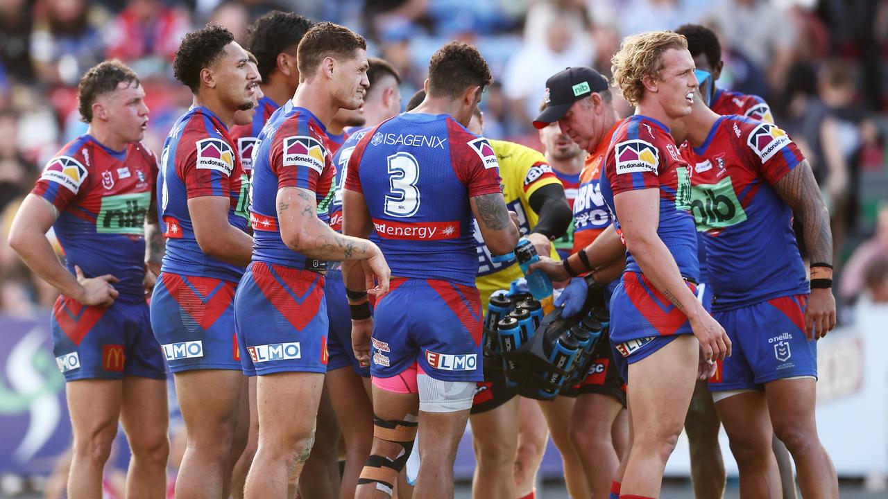 The Knights are at risk of dropping their sixth game in a row unless they can turn things around. Picture: Matt King/Getty Images