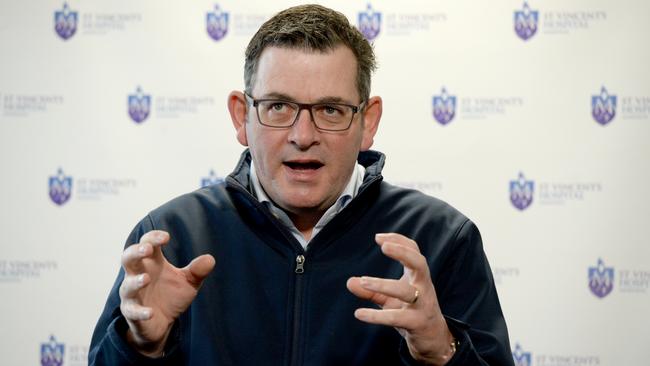 Calls are mounting for Premier Daniel Andrews to resign after Labor experienced a drop in poll ratings. Picture: Andrew Henshaw