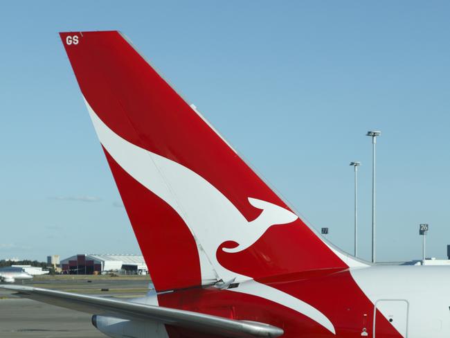 Brisbane, Australia - August 18, 2011: Qantas is an Australian airline with an international reputation for safety and quality. It is known for its distinctive kangaroo design on the aircraft tail. Here is a Qantas 767 tail at Brisbane airport.QantasPhoto: istockESCAPE 16 July 2023DOC HolidayESCAPE USE ONLY