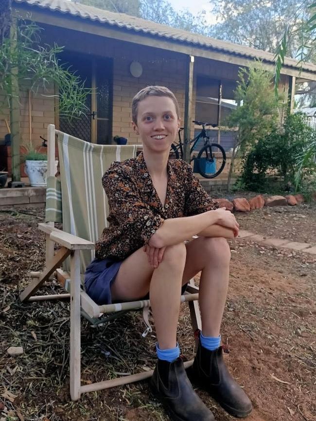 Alice Springs youth worker Eilis Fitt said her mid-century duplex becomes a "hot box" during the central Australian summer. Picture: Supplied