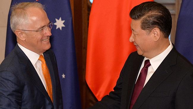 Australian PM Malcolm Turnbull backed up Scott Morrison’s security fears over a Chinese bid for a lease on Ausgrid. Picture: AFP/Kenzaburo Fukuhara