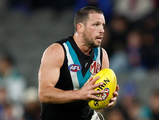 Travis Boak is still a valuable player for Port Adelaide. Picture: Michael Willson/AFL Photos via Getty Images