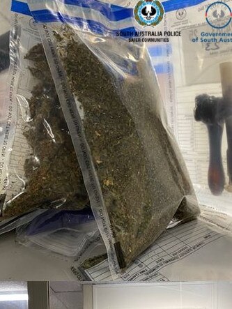 Three people were arrested after firearms and cannabis were found at Port Pirie. Picture: SA Police