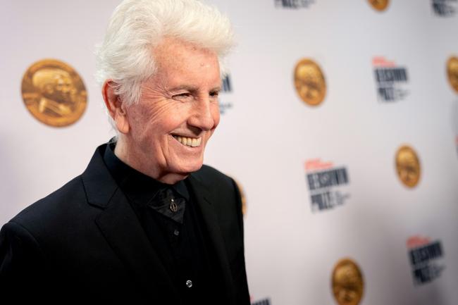 Graham Nash arrives for a Washington gala honoring Joni Mitchell, his former collaborator and lover