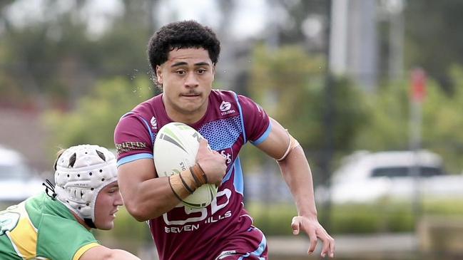 Hills Sports High School takes on Central Coast Sports College in round one of the Peter Mulholland Cup. Picture: Supplied